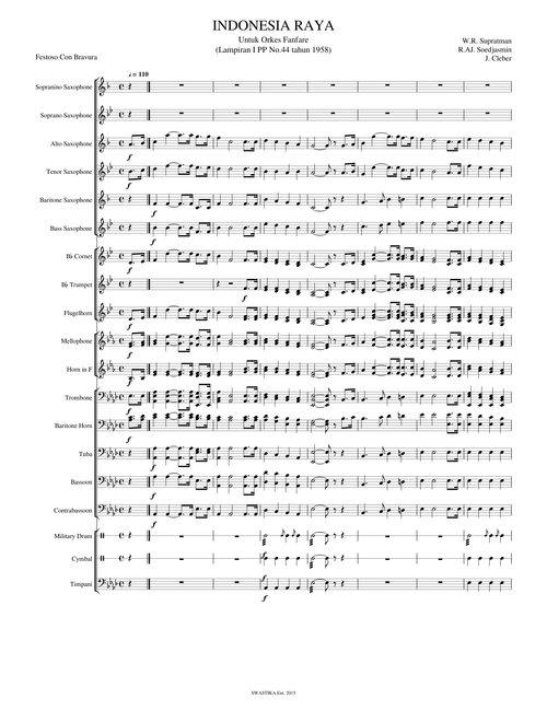 Indonesia Raya untuk Fanfare