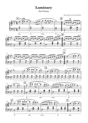 Luminary – Joel Sunny Luminary Sheet Music for Piano (Solo) | MuseScore.com