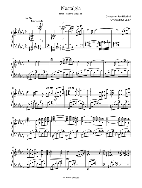 Joe Hisaishi - Nostalgia