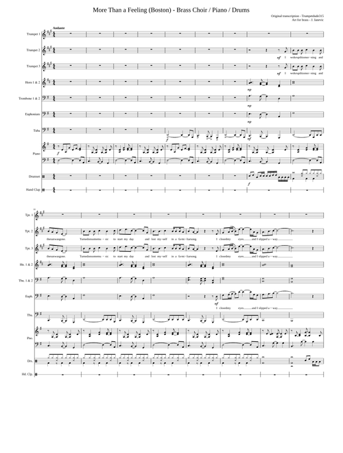 More Than A Feeling (Boston) - Brass Group
