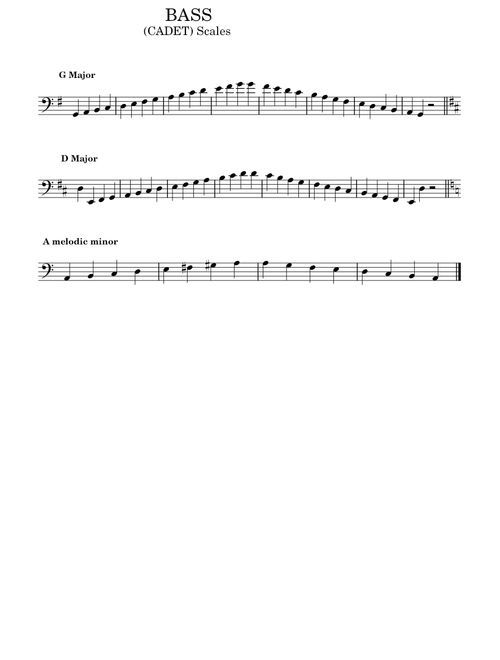 BASS (CADET) All-Region Scales No Fingerings – fpsorch