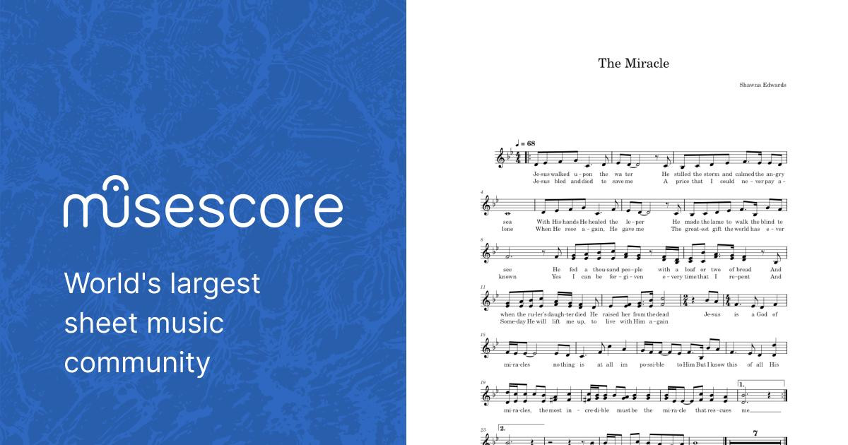 The Miracle Sheet music for Synthesizer (Solo)