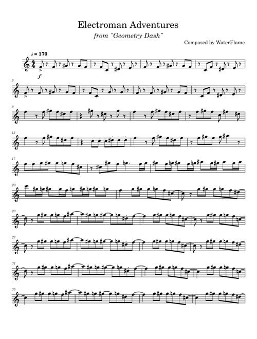 Electroman adventures – Waterflame Waterflame - Electroman Adventures For Ochestra