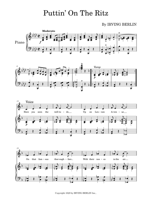 Puttin' On The Ritz (1929)