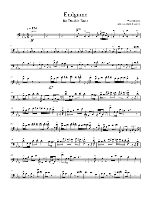 Endgame – Waterflame Endgame by Waterflame for Double Bass