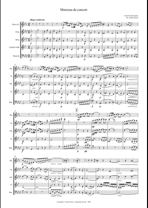 Morceau de concert, Op.94 – Camille Saint-Saëns Sheet Music for