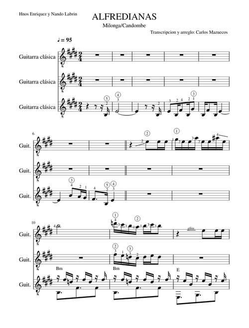 ALFREDIANAS (Milonga-Candombe)