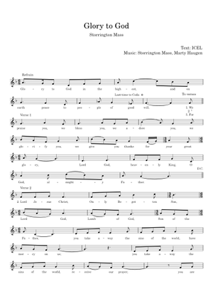 Glory and praise to our god - Dan Schutte Sheet Music with Chords for ...
