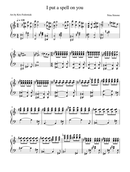 I put a spell on you - Nina Simone