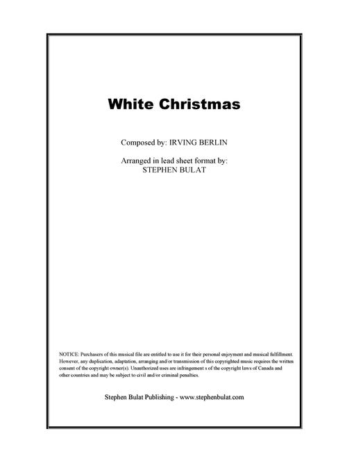 White Christmas (Arr. Stephen Bulat) - Dave Koz & Kelly Sweet (Large Ensemble)