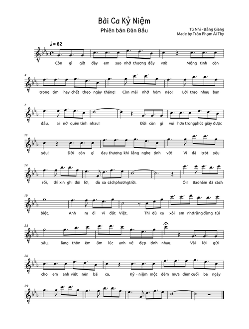 Bài Ca Kỷ Niệm – Trần Phạm Ái Thy