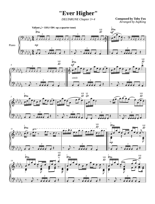 Ever Higher — Toby Fox (DELTARUNE Chapter 3+4)