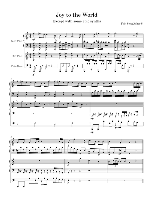 Joy to the World – Isaac Watts Except electronic