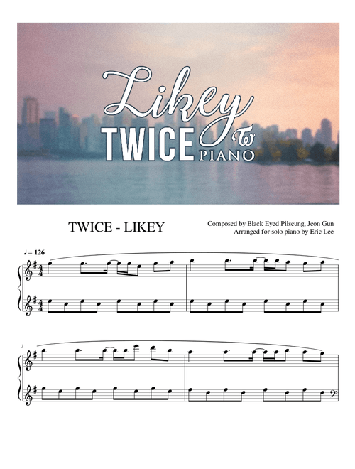 TWICE - Likey - Advanced Piano Solo