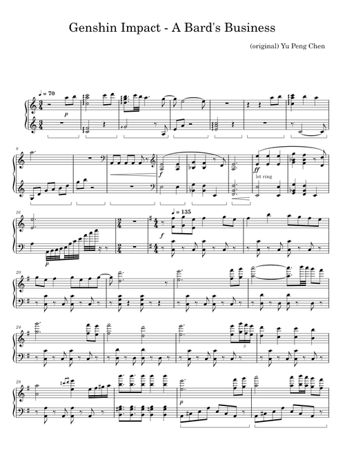 A Bard's Business - Yu-Peng Chen