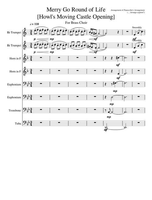 Merry Go Round of Life - Brass Octet