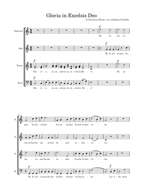 Gloria, in excelsis Deo – Misc Traditional