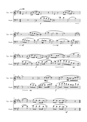 トランペット】一年の詩〜吹奏楽のための / 響け！ユーフォニアム2 OST