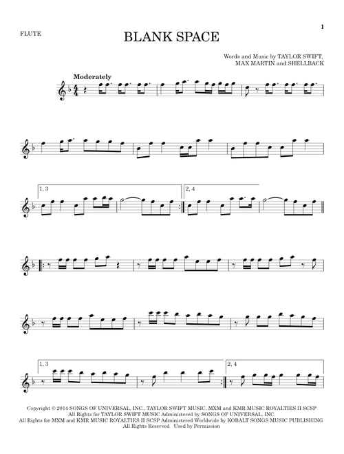 Blank Space - Taylor Swift (Flute Solo)