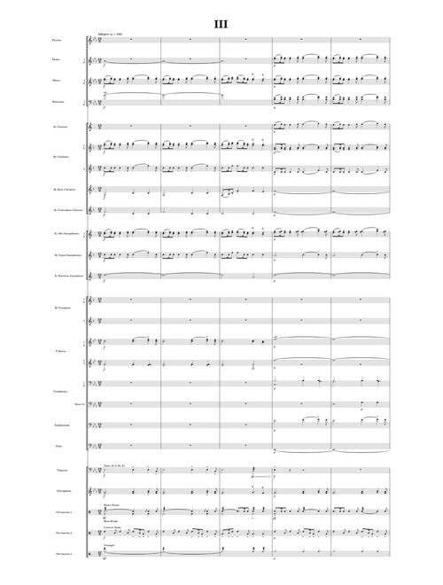 Spring / La Primavera in E-flat major, Movement III, Concert Band - Antonio Vivaldi