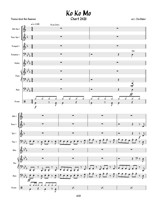 Kokomo (Beach Boys) - arr Jim Baker