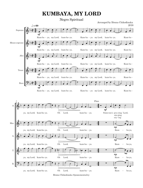 KUMBAYA, MY LORD by Ifenna Chikodinaka