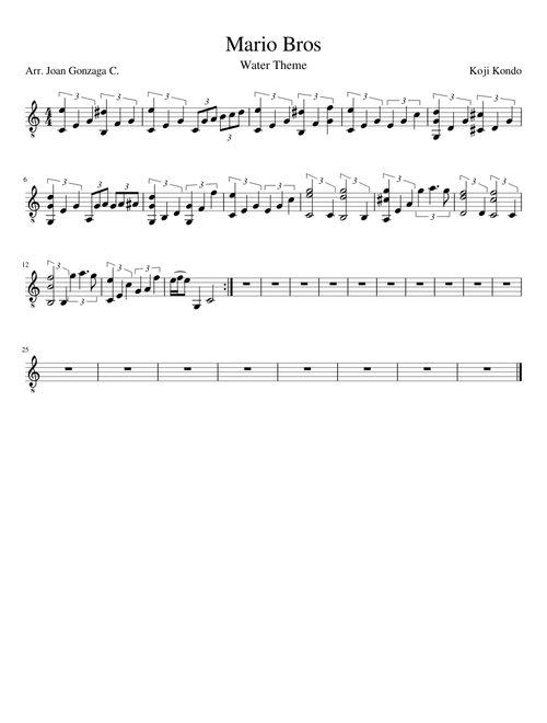 Mario Bros Water Theme