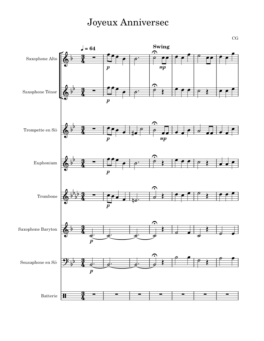 Happy Birthday to You – Misc Traditional Sheet Music for Trombone ...