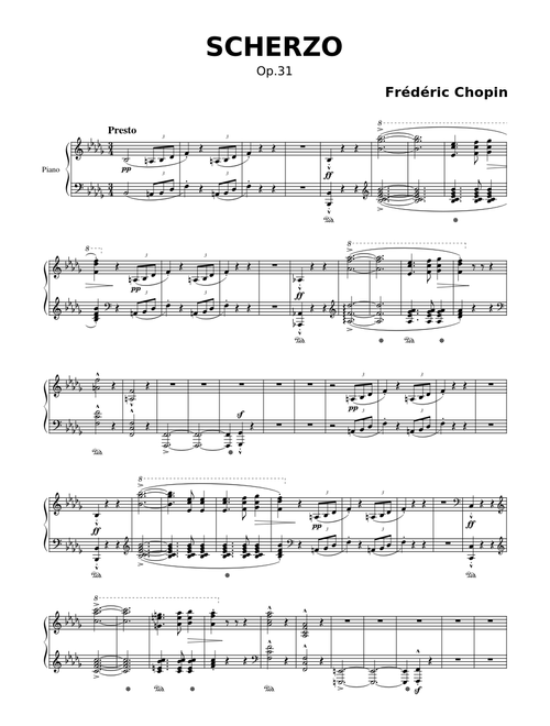 SCHERZO – Frédéric Chopin