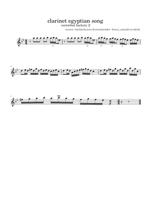 Screwbot Factory, Arr. for Alto Sax Sheet Music for Trumpet in b