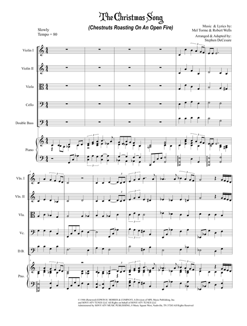 The Christmas Song (Chestnuts Roasting On An Open Fire) (Arr. Stephen DeCesare) - John Denver (String Ensemble)