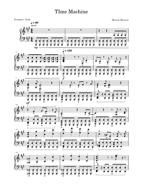 Time Machine – Miracle Musical (Incognito Andy)