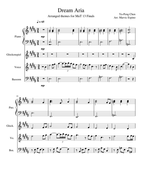 Dream Aria (Genshin Impact Main Theme Var.) – Yu-Peng Chen Dream Aria