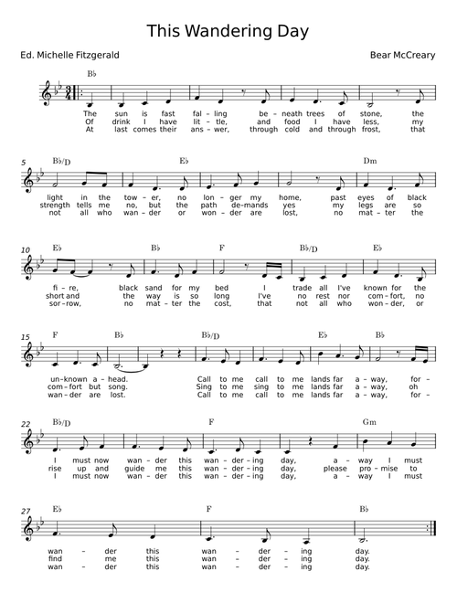 This Wandering Day - Bear McCreary