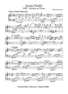 Free omake-pfadlib by Hiroyuki Sawano sheet music | Download PDF or print  on 