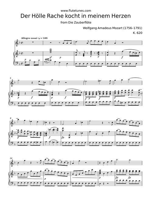 Der Hölle Rache kocht in meinem Herzen - Wolfgang Amadeus Mozart