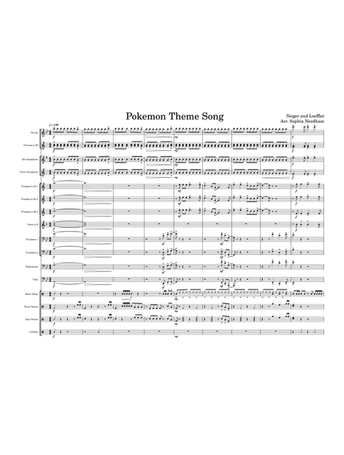 Pokemon (Dance Mix) (Arr. Sophia Needham) - T. Loeffler, J. Siegler (Marching Band)