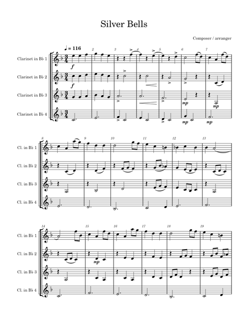 Silver bells – Jay Livingston Silver bells
