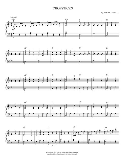 Chopsticks - Arthur de Lulli (Piano Solo)