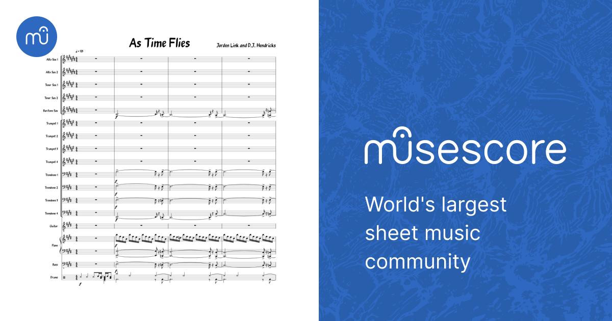 As Time Flies Sheet music for Piano, Trombone, Saxophone alto