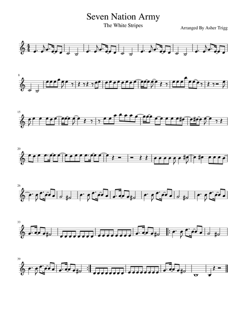 Seven Nation Army (Solo Violin)
