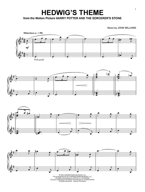 Hedwig's Theme (from Harry Potter And The Sorcerer's Stone) - John Williams (Piano Solo)