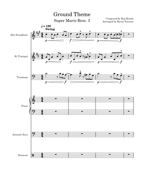 Ground Theme (Super Mario Bros. 3) - Jazz Combo Arrangement
