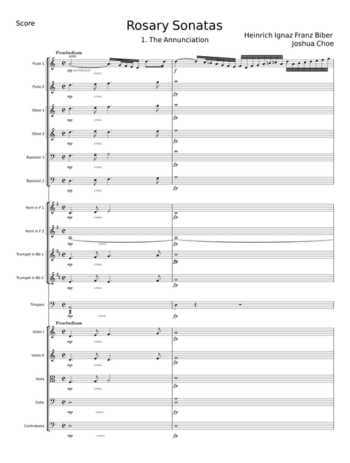 Mystery (Rosary) Sonatas - Heinrich Ignaz Franz von Biber