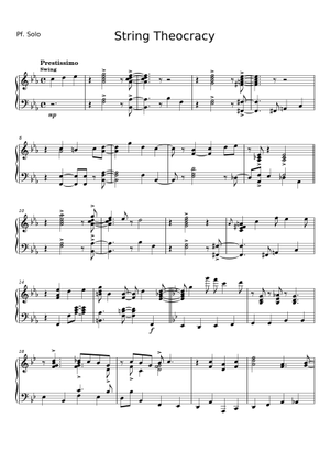String Theocracy – Unknown author Sheet Music for Vocals (Choral ...
