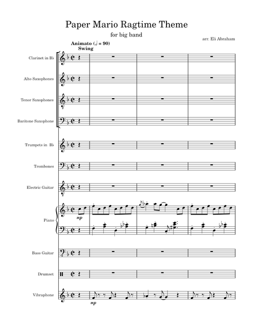 Main Theme (Ragtime Ver.) - Paper Mario: Color Splash – Takeru Kanazaki, Shigemitsu Goto, Fumihiro Isobe
