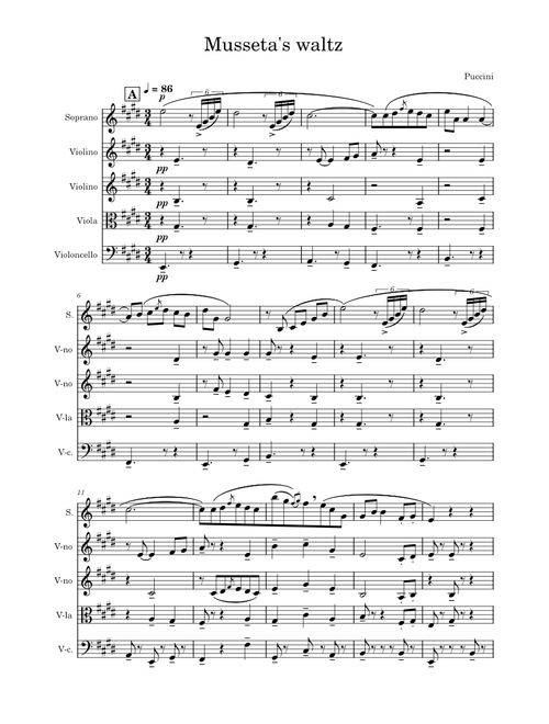 Quando Men Vo (Mussetta's Waltz) – Giacomo Puccini