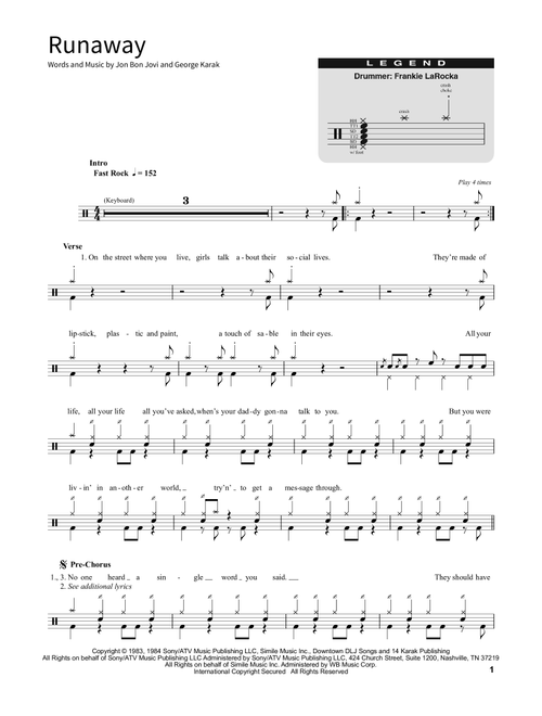 Runaway - Bon Jovi (School of Rock - Drums)