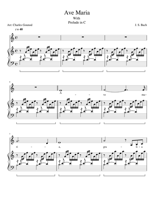Ave Maria - With Bach's Prelude in C Major