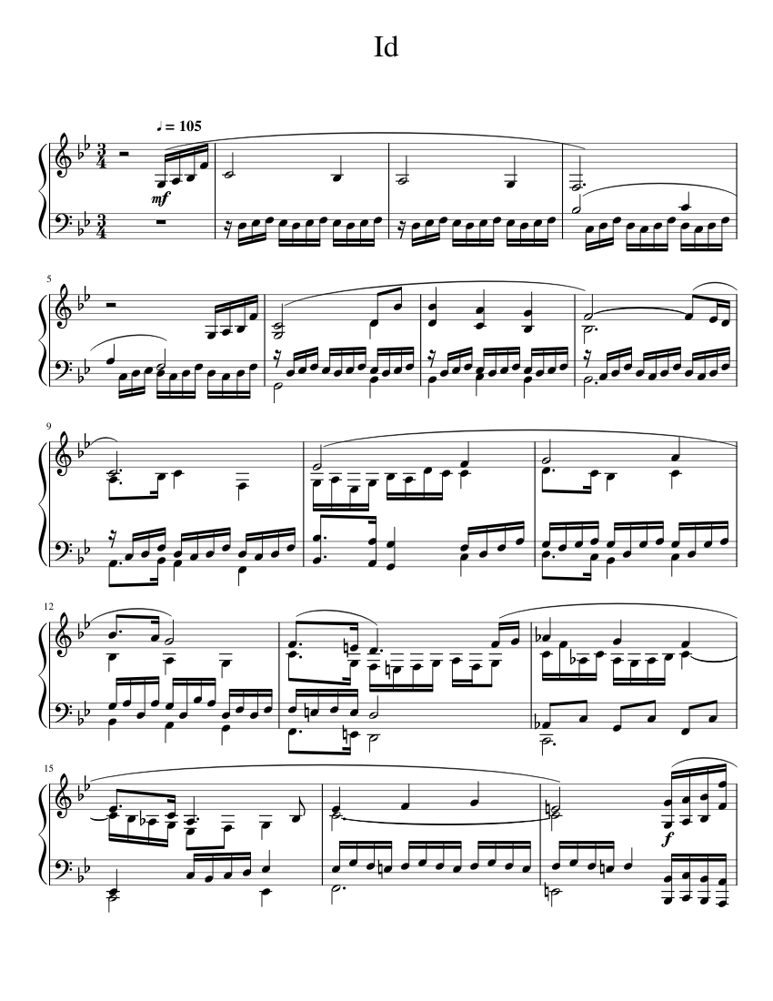 新品 FIRE EMBLEM MUSIC COLLECTION : PIANO Id (Purpose) | Fire Emblem Awakening | Piano Cover Sheet